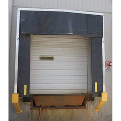 Vestil - 10' Door Width x 10' Door Height Nylon Dock Shelter - Black - Eagle Tool & Supply