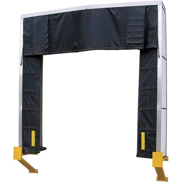 Vestil - 10' Door Width x 10' Door Height Nylon Dock Shelter - Black - Eagle Tool & Supply