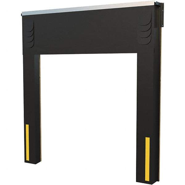 Vestil - 8' Door Width x 10' Door Height Polyester Dock Seal & Shelter Combination - Black - Eagle Tool & Supply