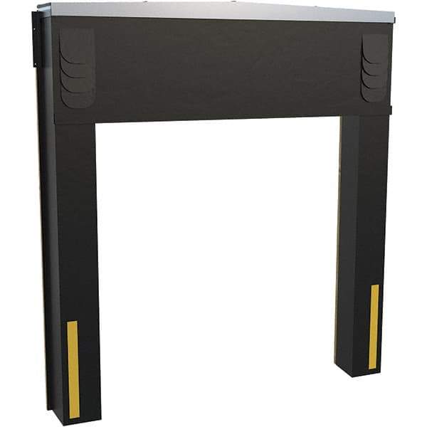 Vestil - 8' Door Width x 10' Door Height Polyester Dock Seal & Shelter Combination - Black - Eagle Tool & Supply