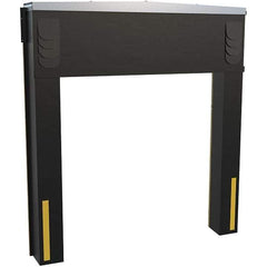 Vestil - 8' Door Width x 10' Door Height Polyester Dock Seal & Shelter Combination - Black - Eagle Tool & Supply