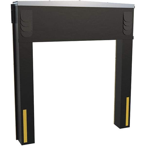 Vestil - 8' Door Width x 10' Door Height Polyester Dock Seal & Shelter Combination - Black - Eagle Tool & Supply