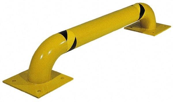Vestil - 36" Long x 16" High, Steel Rack Guard - Low Profile, 4-1/2" Pipe - Eagle Tool & Supply