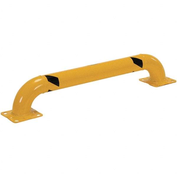 Vestil - 48" Long x 9" High, Steel Rack Guard - Low Profile, 4-1/2" Pipe - Eagle Tool & Supply