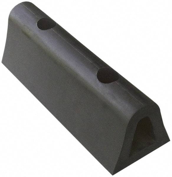 Vestil - 18 Inch Long x 4-1/2 Inch Wide x 4 Inch High Extruded Half-Oval Fender Bumper - 18 Inch Long x 4-1/2 Inch Wide x 4 Inch High Extruded Half-Oval Fender Bumper - Eagle Tool & Supply