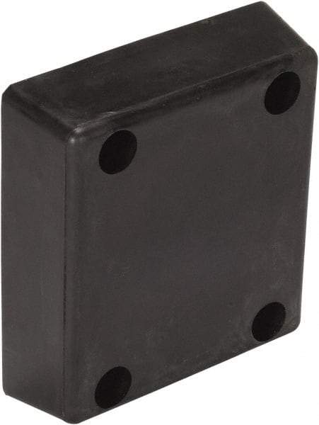 Vestil - 13 Inch Wide x 12 Inch High x 4 Inch Projection Molded Rubber Bumper - 13 Inch Wide x 12 Inch High x 4 Inch Projection Molded Rubber Bumper - Eagle Tool & Supply