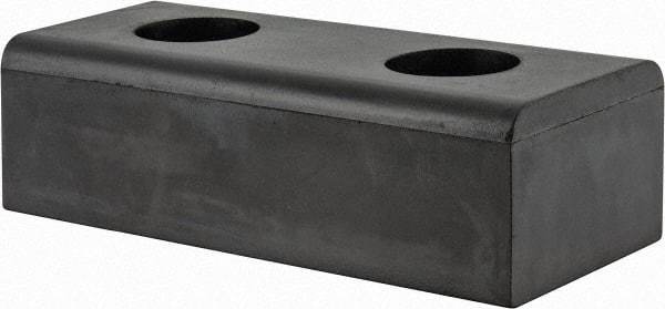 Vestil - 10 Inch Long x 4-1/2 Inch Wide x 3 Inch Projection Molded Rubber Bumper - 10 Inch Long x 4-1/2 Inch Wide x 3 Inch Projection Molded Rubber Bumper - Eagle Tool & Supply