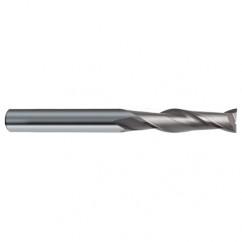 18mm Dia. x 150mm Overall Length 2-Flute Square End Solid Carbide SE End Mill-Round Shank-Center Cut-Uncoated - Eagle Tool & Supply