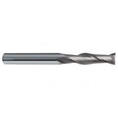 5mm Dia. x 75mm Overall Length 2-Flute Square End Solid Carbide SE End Mill-Round Shank-Center Cut-Uncoated - Eagle Tool & Supply