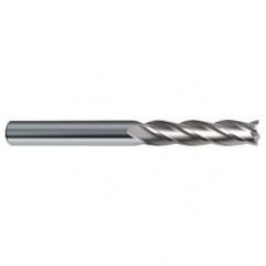 12mm Dia. x 150mm Overall Length 4-Flute Square End Solid Carbide SE End Mill-Round Shank-Center Cut-Uncoated - Eagle Tool & Supply