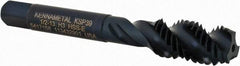 Kennametal - 1/2-13 3 Flute 3B Modified Bottoming Spiral Flute Tap - Vanadium High Speed Steel, Oxide Finish, 3-3/8" OAL, Right Hand Flute, Right Hand Thread, H3, Series GOtap\xAE - Eagle Tool & Supply