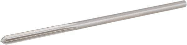 Hertel - 0.208" High Speed Steel 6 Flute Chucking Reamer - Straight Flute, 0.2016" Straight Shank, 1-1/4" Flute Length, 5" OAL - Eagle Tool & Supply