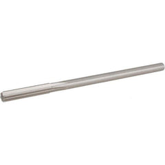 Hertel - Letter V Cobalt Chucking Reamer - Straight Flute, 0.3105" Straight Shank, 1-3/4" Flute Length, 7" OAL - Eagle Tool & Supply