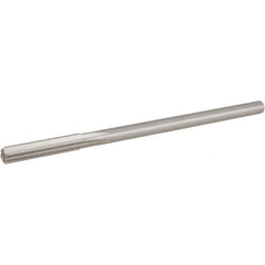 Hertel - 19/64" Cobalt Chucking Reamer - Straight Flute, 0.2792" Straight Shank, 1-1/2" Flute Length, 6" OAL - Eagle Tool & Supply