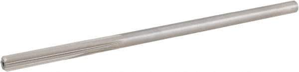 Hertel - #5 Cobalt 6 Flute Chucking Reamer - Straight Flute, Straight Shank, 1-1/4" Flute Length, 5" OAL - Eagle Tool & Supply