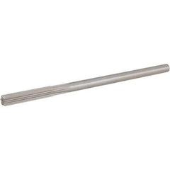 Hertel - 0.267" High Speed Steel 6 Flute Chucking Reamer - Straight Flute, 1/4" Straight Shank, 1-1/2" Flute Length, 6" OAL - Eagle Tool & Supply