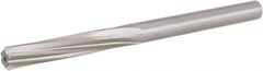 Hertel - Letter M High Speed Steel 6 Flute Chucking Reamer - Spiral Flute, 0.295" Straight Shank, 1-1/2" Flute Length, 4-3/8" OAL - Eagle Tool & Supply