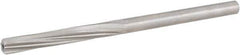 Hertel - 0.1855" High Speed Steel 6 Flute Chucking Reamer - Spiral Flute, Straight Shank, 1-1/8" Flute Length, 3-1/2" OAL - Eagle Tool & Supply