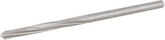 Hertel - #21 High Speed Steel 6 Flute Chucking Reamer - Spiral Flute, Straight Shank, 1-1/8" Flute Length, 3-1/4" OAL - Eagle Tool & Supply