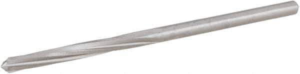 Hertel - #36 High Speed Steel 4 Flute Chucking Reamer - Spiral Flute, Straight Shank, 7/8" Flute Length, 2-1/2" OAL - Eagle Tool & Supply