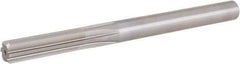 Hertel - 1/2" High Speed Steel 6 Flute Chucking Reamer - Straight Flute, Straight Shank, 2" Flute Length, 6" OAL - Eagle Tool & Supply