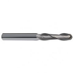 3mm Dia. - 75mm OAL - 30 Helix Bright CBD Ball Nose EM - 2 FL - Eagle Tool & Supply