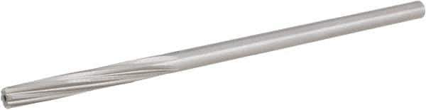 Hertel - 3/16" Cobalt 6 Flute Chucking Reamer - Spiral Flute, 0.1805" Straight Shank, 1-1/8" Flute Length, 4-1/2" OAL - Eagle Tool & Supply