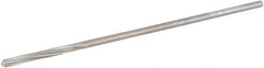 Hertel - 3/32" Cobalt 4 Flute Chucking Reamer - Spiral Flute, 0.088" Straight Shank, 3/4" Flute Length, 3" OAL - Eagle Tool & Supply