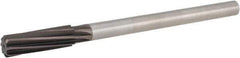 Hertel - 11/16" High Speed Steel 8 Flute Chucking Reamer - Spiral Flute, 9/16" Straight Shank, 2-1/4" Flute Length, 9" OAL - Eagle Tool & Supply