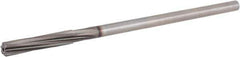 Hertel - Letter E High Speed Steel 6 Flute Chucking Reamer - Spiral Flute, 0.2405" Straight Shank, 1-1/2" Flute Length, 6" OAL - Eagle Tool & Supply