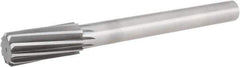 Hertel - 1-5/16" High Speed Steel 10 Flute Chucking Reamer - Spiral Flute, 1" Straight Shank, 3" Flute Length, 11-1/2" OAL - Eagle Tool & Supply