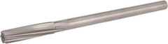 Hertel - 25/64" High Speed Steel 6 Flute Chucking Reamer - Spiral Flute, 0.3105" Straight Shank, 1-3/4" Flute Length, 7" OAL - Eagle Tool & Supply