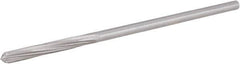 Hertel - 3/16" High Speed Steel 6 Flute Chucking Reamer - Spiral Flute, 0.1805" Straight Shank, 1-1/8" Flute Length, 4-1/2" OAL - Eagle Tool & Supply