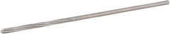 Hertel - 1/16" High Speed Steel 4 Flute Chucking Reamer - Spiral Flute, 0.0585" Straight Shank, 1/2" Flute Length, 2-1/2" OAL - Eagle Tool & Supply