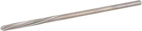 Hertel - 7/64" High Speed Steel 4 Flute Chucking Reamer - Spiral Flute, 0.103" Straight Shank, 7/8" Flute Length, 3-1/2" OAL - Eagle Tool & Supply