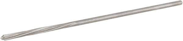 Hertel - 3/64" High Speed Steel 4 Flute Chucking Reamer - Spiral Flute, 0.0455" Straight Shank, 1/2" Flute Length, 2-1/2" OAL - Eagle Tool & Supply