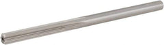 Hertel - #14 High Speed Steel 6 Flute Chucking Reamer - Straight Flute, 0.182" Straight Shank, 1-1/8" Flute Length, 3-3/8" OAL - Eagle Tool & Supply