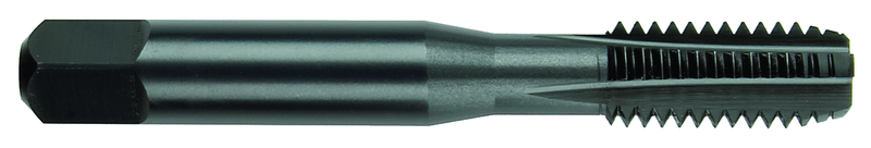 7/16-20 Dia. - GH5 - 4 FL - Premium HSS - Black Oxide - Semi Bottoming Straight FL Tap - Eagle Tool & Supply