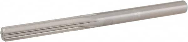 Chucking Reamer: 0.281″ Dia, 4-1/4″ OAL, 1-1/2″ Flute Length, Straight Shank, High Speed Steel 6 Flute, RH