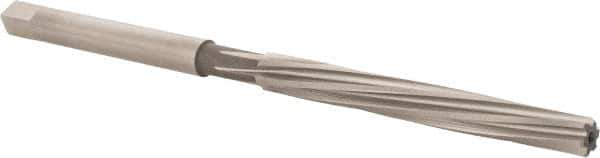 Hertel - 13/64" Diam, Straight Shank, 1.88" Flute, Hand Reamer - Spiral Flute, 3-3/4" OAL, Left Hand Spiral, Right Hand Cut, 6 Flutes, High Speed Steel - Eagle Tool & Supply