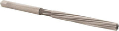 Hertel - 13/64" Diam, Straight Shank, 1.88" Flute, Hand Reamer - Spiral Flute, 3-3/4" OAL, Left Hand Spiral, Right Hand Cut, 6 Flutes, High Speed Steel - Eagle Tool & Supply