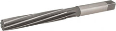 Hertel - 9/16" Diam, Straight Shank, 3-1/4" Flute, Hand Reamer - Eagle Tool & Supply