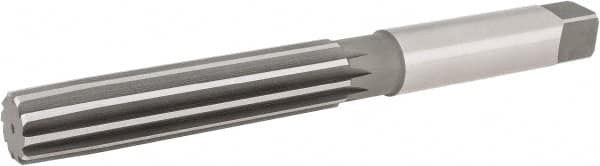 Hertel - 1-7/16" Diam, Straight Shank, 6.44" Flute, Hand Reamer - Eagle Tool & Supply