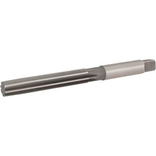 Hertel - 25/32" Diam, Straight Shank, 4.38" Flute, Hand Reamer - Straight Flute, 8-3/4" OAL, Right Hand Cut, 8 Flutes, High Speed Steel - Eagle Tool & Supply