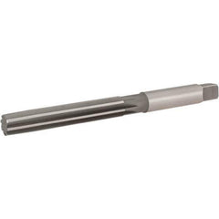 Hertel - 7/8" Diam, Straight Shank, 4.88" Flute, Hand Reamer - Straight Flute, 9-3/4" OAL, Right Hand Cut, 8 Flutes, High Speed Steel - Eagle Tool & Supply