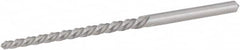 Hertel - #6/0 Pin, 0.0806" Diam, 0.0611" Small End, 3/32" Diam Straight Shank, 15/16" Flute, Taper Pin Reamer - Eagle Tool & Supply