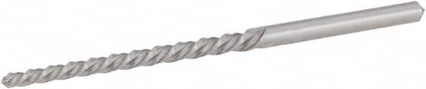 Hertel - #5/0 Pin, 0.0966" Diam, 0.0719" Small End, 7/64" Diam Straight Shank, 1-3/16" Flute, Taper Pin Reamer - Eagle Tool & Supply