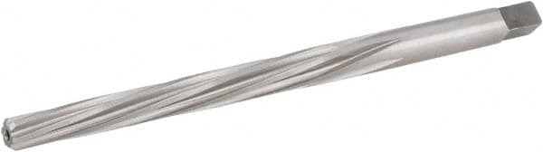 Hertel - #2 Pin, 0.2008" Diam, 0.1605" Small End, 13/64" Diam Straight Shank, 1-15/16" Flute, Taper Pin Reamer - Eagle Tool & Supply