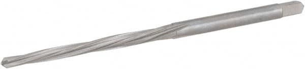 Hertel - #2/0 Pin, 0.1462" Diam, 0.1137" Small End, 5/32" Diam Straight Shank, 1-9/16" Flute, Taper Pin Reamer - Eagle Tool & Supply