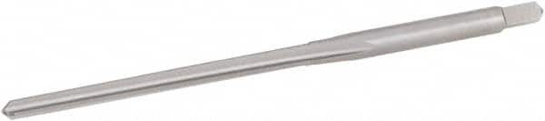 Hertel - #4/0 Pin, 0.1142" Diam, 0.0869" Small End, 1/8" Diam Straight Shank, 1-5/16" Flute, Taper Pin Reamer - Eagle Tool & Supply